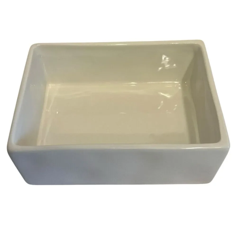 Jewelry Box Rae Dunn Ceramic White Lidded Vanity Organizer Farmhouse Decor